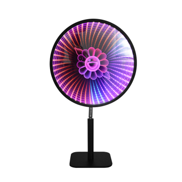 3D Infinity Mirror Time Tunnel Lamp: Smart RGB LED Desk Light for Gaming and Healing Rooms