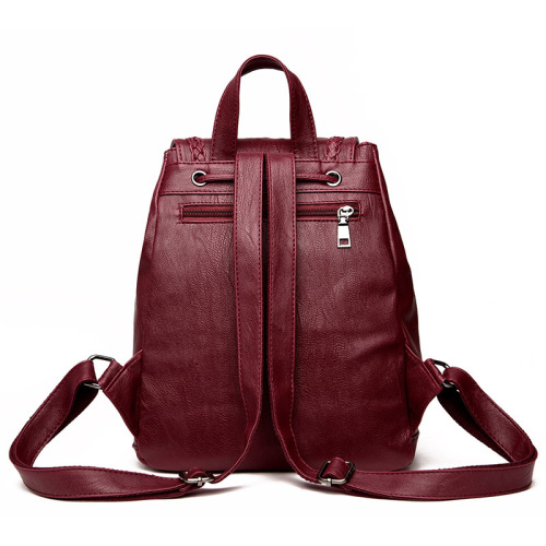 Fashion pinkycolor colorful and school leather Backpacks