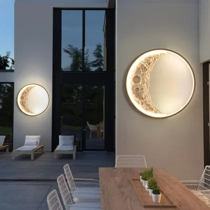 Moon Wall Light 80cm 100cm LED Half Moon Light
