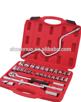 high quality alloy socket wrench set 34pcs 1/2" Dr