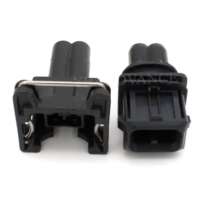 2 Pin Male and Female AMP TE Connectivity Connector - 85202-1 106462-1