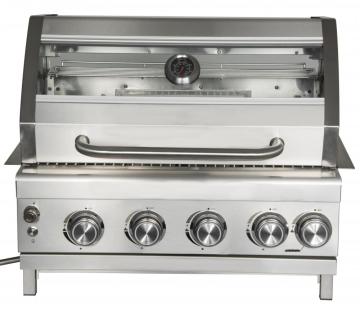 4 Pemanggang Gas Taman Built-In Stainless Steel