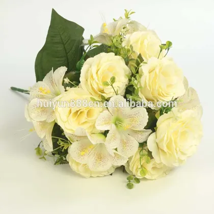 Wedding arrangement decoration artificial white kapok flower