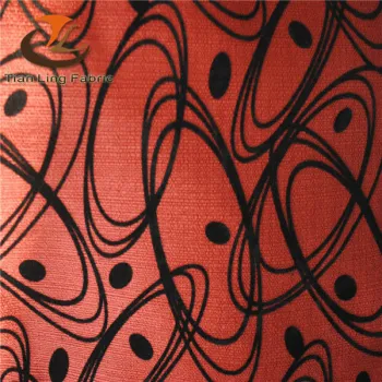 Rodas design flocking fabric