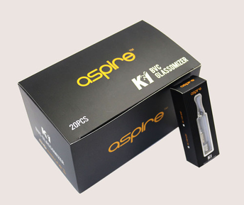 China Newest Arrival Best E Cigarette Aspire K1 Glassomizer Bvc Clearomizer