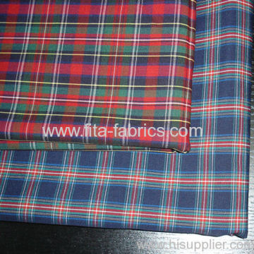 Polyester And Cotton Yarn-dyed Poplin Woven Fabric 