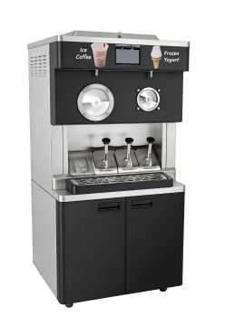 Macchina compatta per gelato e granite con doppia funzionalità