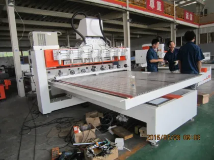 Cylinder wood Multi spindles processing CNC Router
