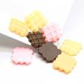 Mixed color Cookie Biscuits Shaped Flat Back Beads For Handmade Craft Decoration Kitchen Fridge Ornaments