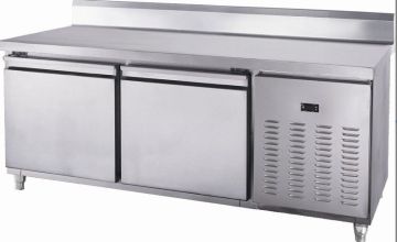 Large Wide Under Counter Freezer Integrated With Smaller Fender / Drawers