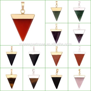 Wholesale Triangle gemstone pendants
