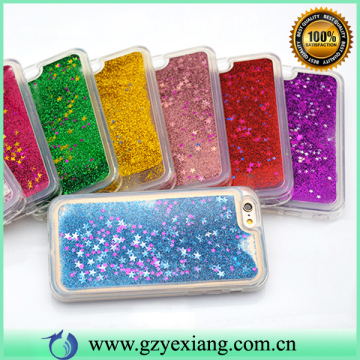 Star Quicksand Soft TPU Back Cover Glitter Liquid Case For Moto G4 Case Cover