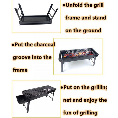 folding outdoor barbecue grill