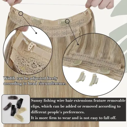 Blonde Hair Extensions Wire Hair Extensions