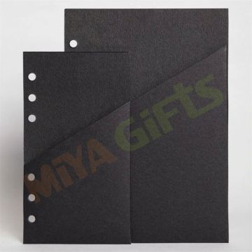 A5A6 Custom Black Pocket Insert for Planner Notebook Journal