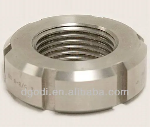 stainless steel round threaded shaft nut