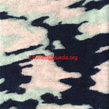 navy lake blue light pink camouflage pattern real wool high quality woolen fabric for fashion coats
