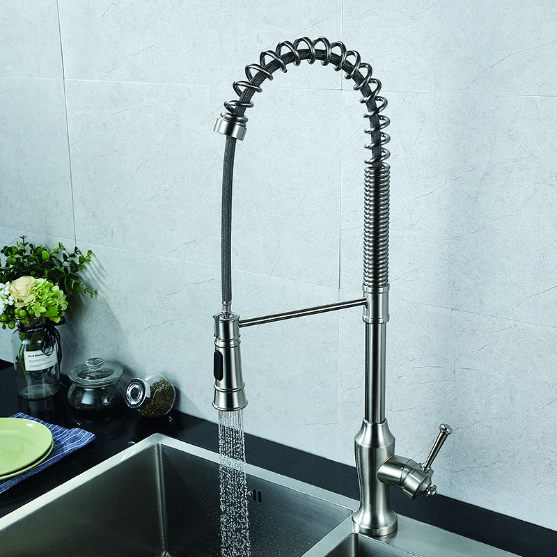 Single Lever Brass Kitchen Faucet Tap