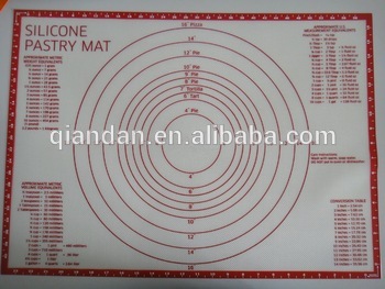 silicone pastry mat with measurements /fondant and baking tools