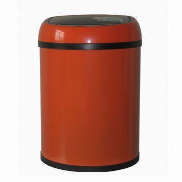 Automatic sensor rubbish can with 8L capacity, uses 4 x AA batteries, infrared sensor lid