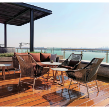 China Waterproof Dark Gray Outdoor Lounge Chairs Supplier