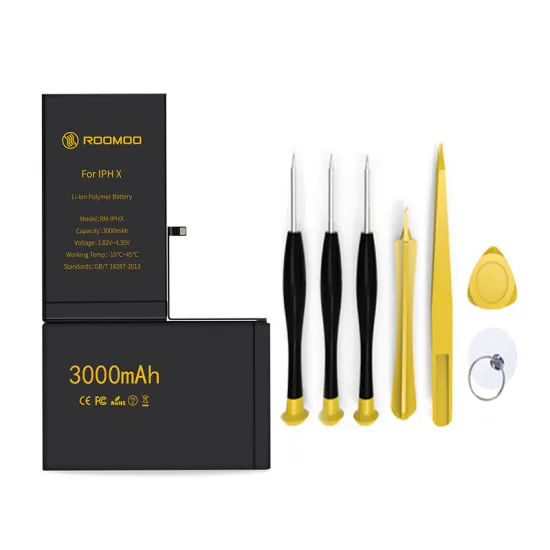 12 months warranty lithium replacement for iphone battery 3000mAh A-grade polymer battery for X