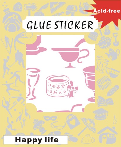 DIY Double-Side Motif Sticker for Card Decoration GS173