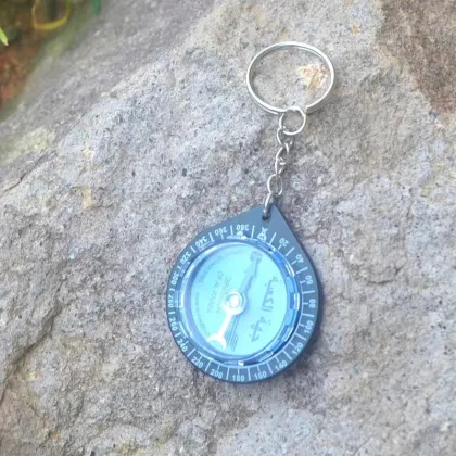 Factory Wholesale Cheap Muslim Keychain Compasses: Portable Plastic Oily Compasses for Promotion