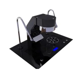 Coffee machine commercial with LCD screen