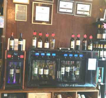 NAC wine racks with compressor cooling