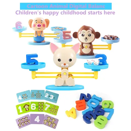 Monkey Balance Toys Scale Toy Kids Educational Toys Monkey Early Learning Balance Children Enlightenment Math Toys