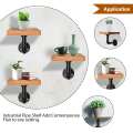 4pcs 6.5x6x1.6cm Pipe Shelf Bracket Iron Industrial Pipe Shelf Bracket Mounting Bracket Holder Storage Holders Racks Home