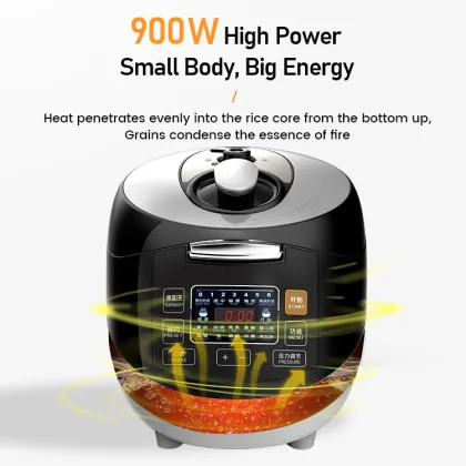 5L Micro Pressure Cooker Soup Pot - Nonstick Stew Pot Stainless Steel Household Pressure Cooker