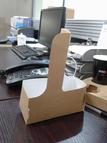 wholesale coffee paper cup holder for 2 cups take out