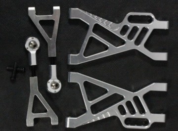 Silver Cnc Aluminum Rear Suspension Arm Kit 