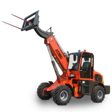 Cargador de rueda telescópico OEM personalizado 2 toneladas - 2500 kg telesquillador con horquilla
