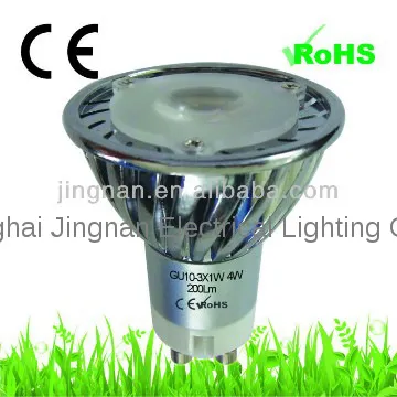 gu10 2500k led 300LM 3W gu10 led spotlight