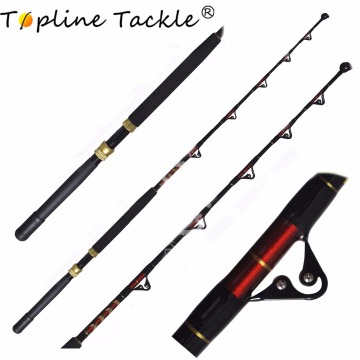 Wholesale alu bent butt PAC BAY rollier guide 130LBS boat rods boat fishing trolling rod sea fishing rod