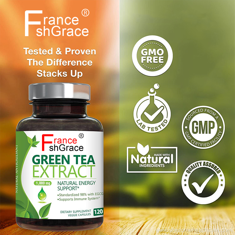 Green Tea Extract Capsules Strength for Natural Energy