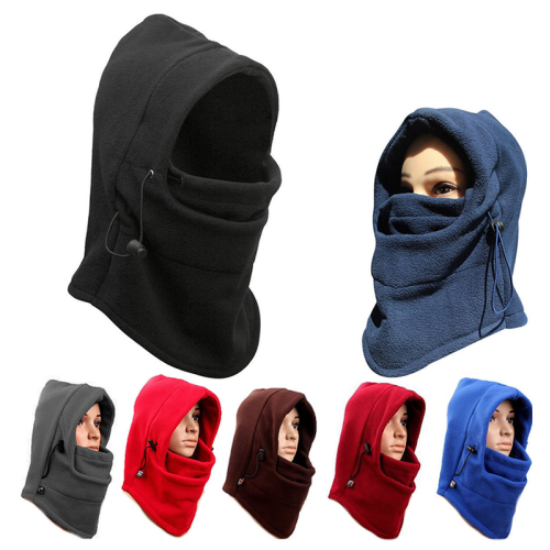 termal musim dingin bulu kutub mikro putih balaclava