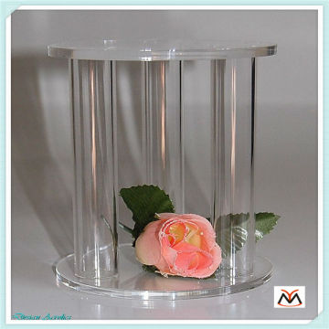 hot-sale acrylic cake stand,heart shape acrylic cake display