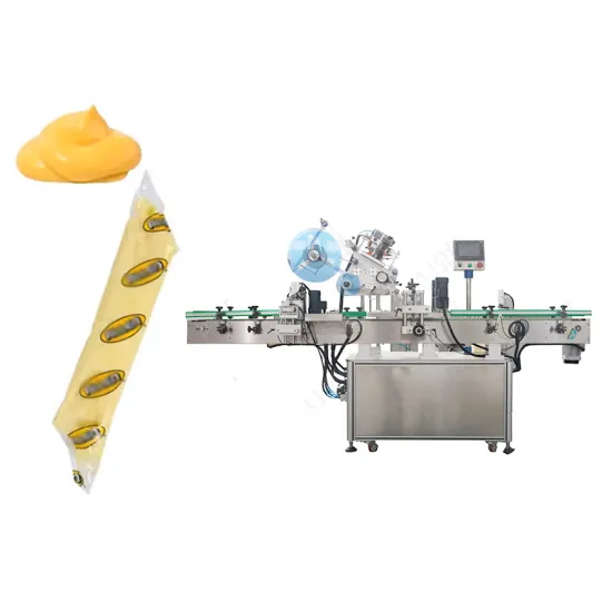 Automatic Diagonal Bag Shaped Mayonnaise Labeling Machine