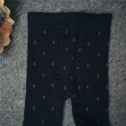 Korean Style Bubble Velvet Fishhook Pattern Winter Warm Pantyhose 164