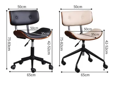 luxury simple office chair comfortable Rotating solid wood