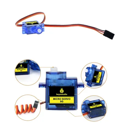 Keyestudio 90 Degrees Blue 9G 3Pcs Micro Servo Motors