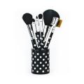 Polka Dot 6 pcs Makeup Brushes with Holder