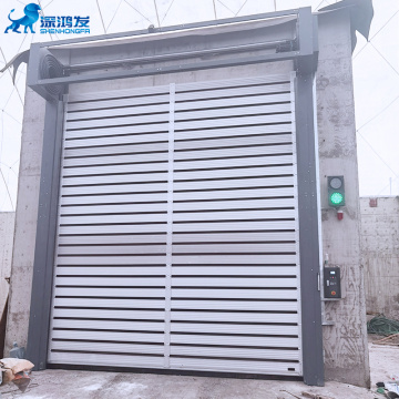 High-speed insulated spiral door