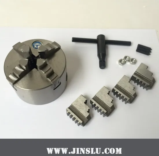 Mini 4 Jaw Lathe Chuck K12-80 Manual Self Centering M14 Thread Mount Inside and Outside Jaws