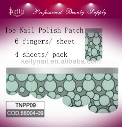 Full Cover Nail Polish Sticker Toe Nail Polish Patch Self-Adhesion Toe Nail Shell Strip