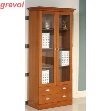 Modern Design Bookcase with Glass Door